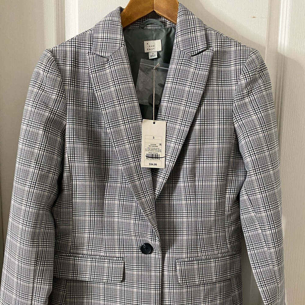 Plaid Blazer